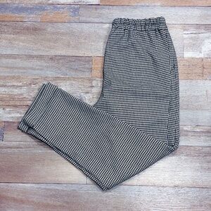 SIMONS‎ black and white houndstooth pants | Elastic waist comfort